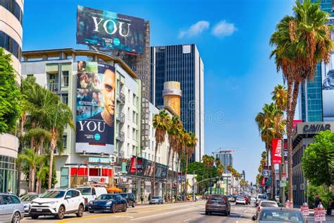 Famous Hollywood Boulevard And The Avenue Of Stars In Hollywood