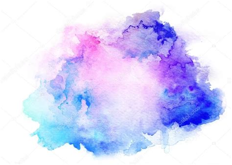 Ink Blue Watercolor Background — Stock Image Paint Splash Background