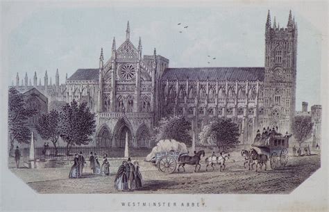 Antique Prints Of Westminster Abbey London