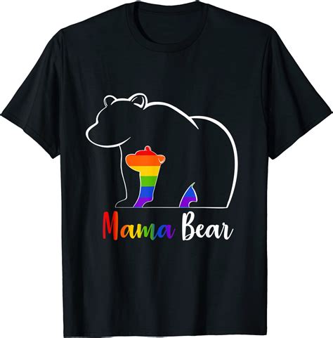 Amazon Com Lgbt Mama Bear Gay Pride Equal Rights Rainbow Mom Love Hug