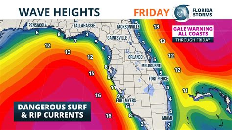 Dangerous Wind And Surf Expected Across All Of Florida Friday