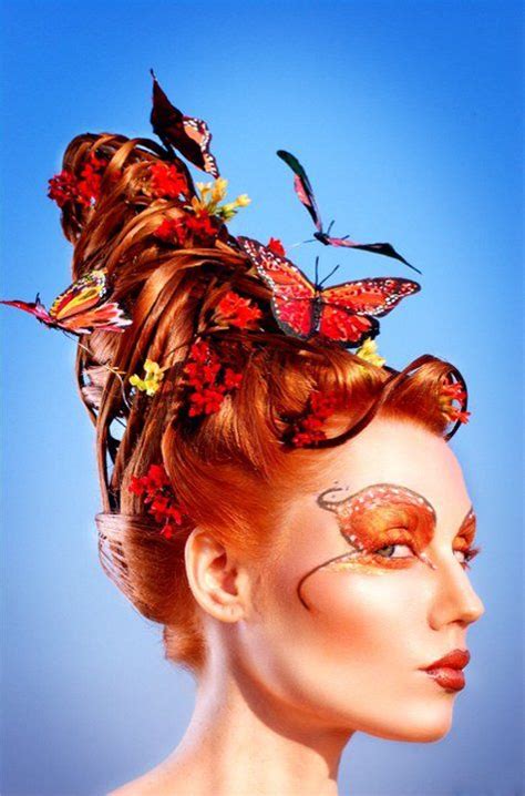 Avant Garde Hairstyle With Butterflies By Shawn Arrington Creative Hairstyles Up Hairstyles