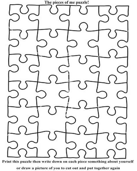 14 Best Images Of Jigsaw Worksheet Template Printable Blank Jigsaw