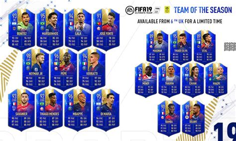 Here are our picks for the fifa 20 ligue 1 team of the season 23 man squad. FIFA 19 Ligue 1 Team of the Season