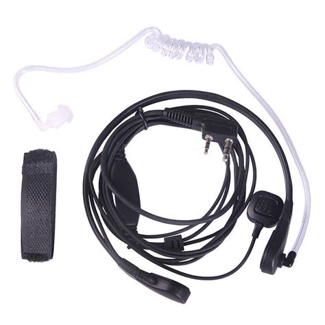 throat mic earpiece headset finger for baofeng uv5r 888s radio walkie talkie microphones