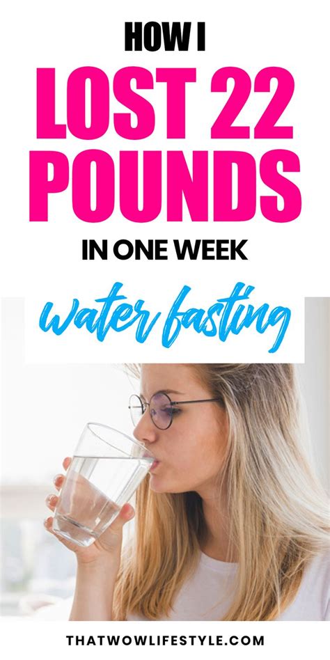 My Water Fasting Results How I Lost 22 Pounds In 7 Days Water Fast Results Water Diet Plan