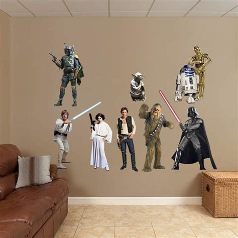 Star Wars Original Trilogy Characters Collection Wall Decal Shop Fathead® For Star Wars Movies