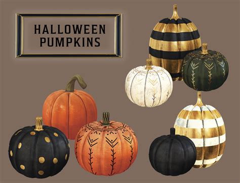 Halloween Pumpkins From Leo 4 Sims Sims 4 Downloads
