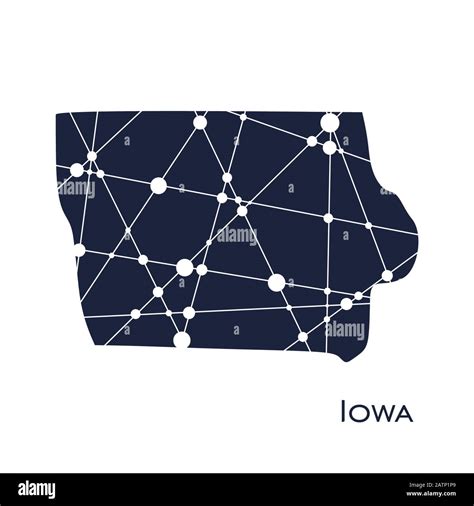 Iowa State Map Stock Vector Image And Art Alamy