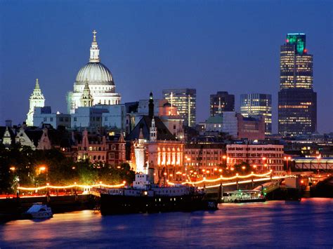 The city of london is home to some of london's most popular attractions, including tower bridge, st paul's cathedral and the museum of london; London City At Night - World for Travel