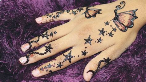 Classy Butterfly Mehndi Style For Kids Little Princesses Star Style