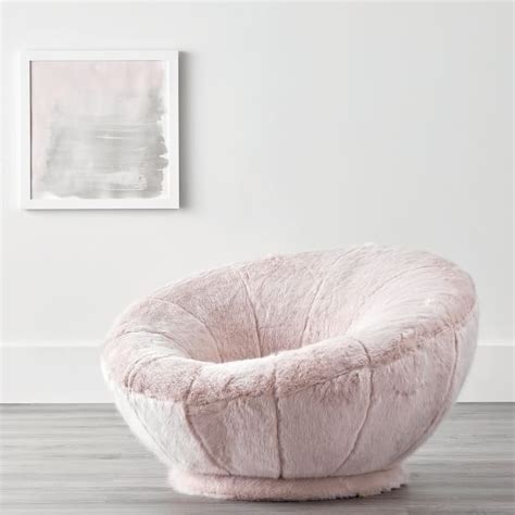 We've got a destination wedding planned 6.6.20 in the u.s. Iced Faux-Fur Groovy Swivel Chair | Chairs repurposed ...