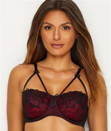 Pour Moi Hush Lace Cage Demi Bra And Reviews Bare Necessities Style 54002