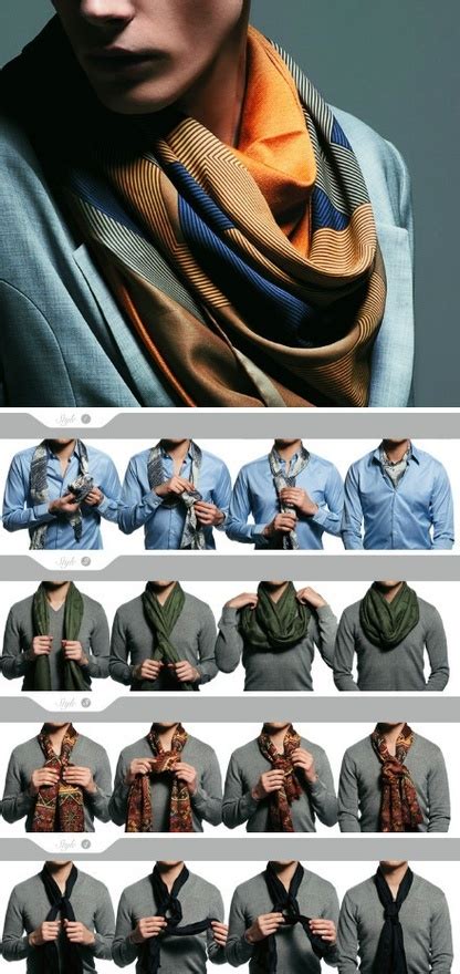 How To Tie A Scarf Mens Scarves Mens Fashion How To Wear A Scarf