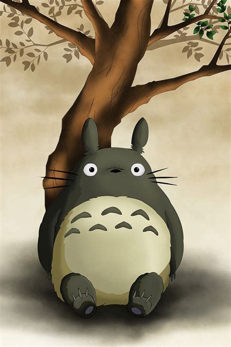 My Neighbor Totoro Tree Anime Manga Poster Totoro My Neighbor Totoro Totoro Art