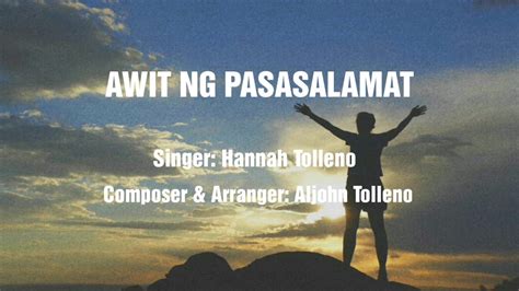 Awit Ng Pasasalamat— Christian Song Youtube