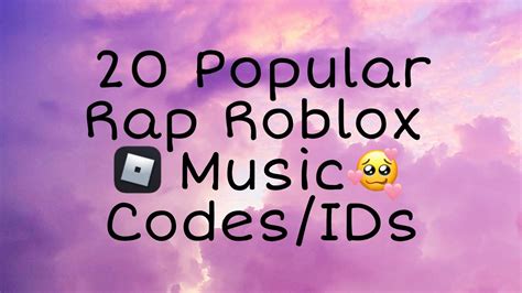20 Popular Rap Roblox Music Codesids September2020 Youtube