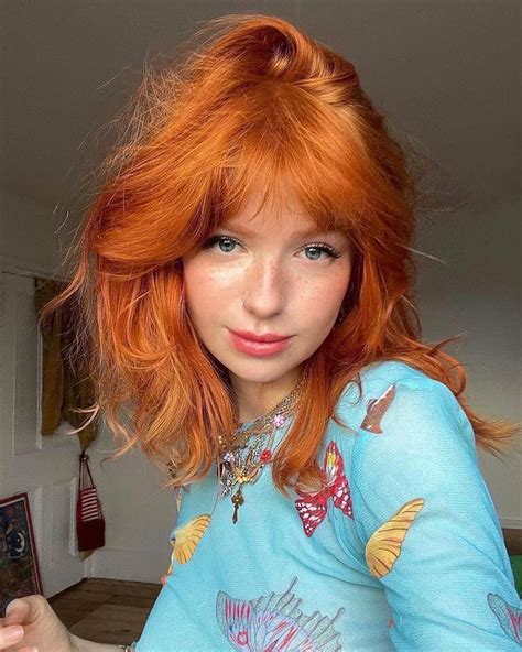 Ginger Hair Dyed Orange Hair Dye Vibrant Hair Colors Red Hair Color