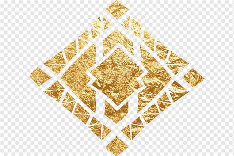 금 화학 성분 입자 유클리드 장식적인 황금 다이아몬드 골든 프레임 삼각형 다이아몬드 Png Pngwing