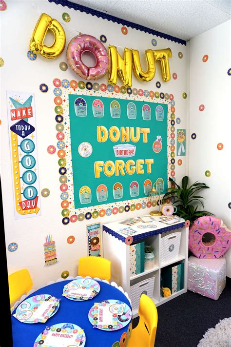 Donut Classroom Bulletin Board Birthday Donuts Classroom Birthday
