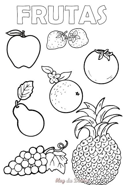 Dibujos para colorear frutas para imprimir - Imagui