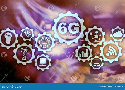 Future Communications Fast Technology 6g Network Connection Concept