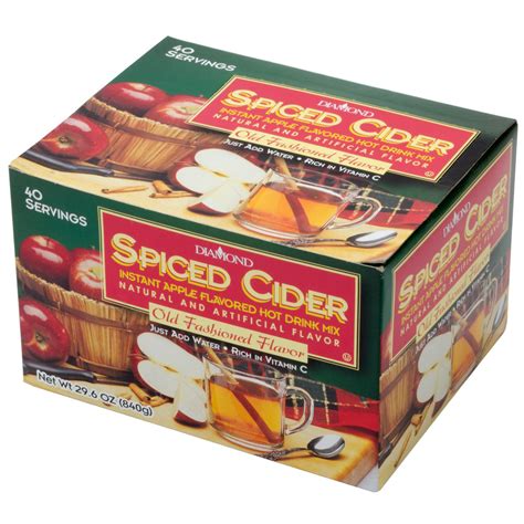 Spiced Apple Cider Hot Drink Mix Portion Pack 40 Box