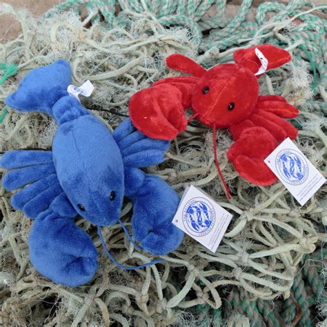 Adopt A Lobster T Pack With Red Or Blue Fluffy Lobster Toys The National Lobster Hatchery