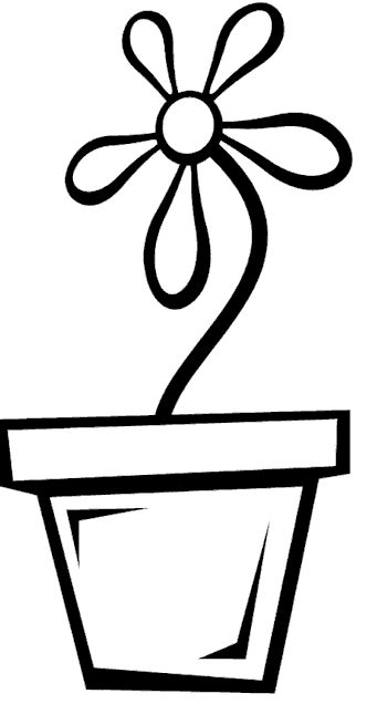 Flower in a pot color page. Flower Coloring Pages 2 | Coloring Pages To Print