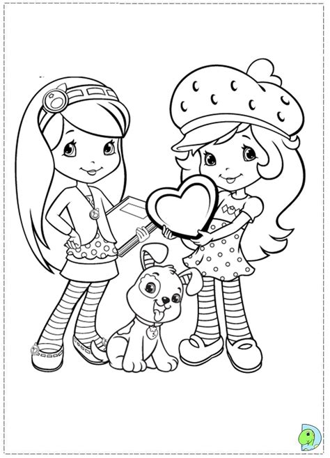 Download and print out this strawberries coloring page. Strawberry Shortcake coloring page- DinoKids.org