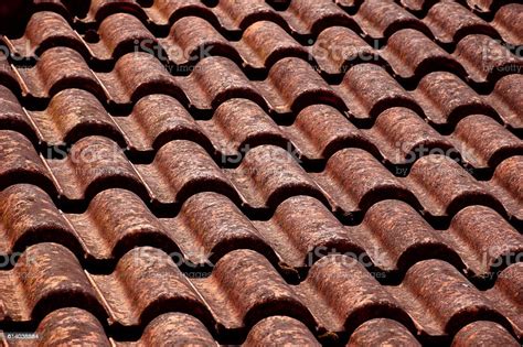Red Roof Texture Stock Photo Download Image Now Abstract