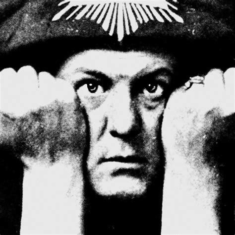 Aleister Crowley Photo Print Poster Vintage Occult Art T Etsy