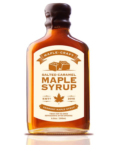 Salted Caramel Maple Syrup Organic Maple Craft Foods