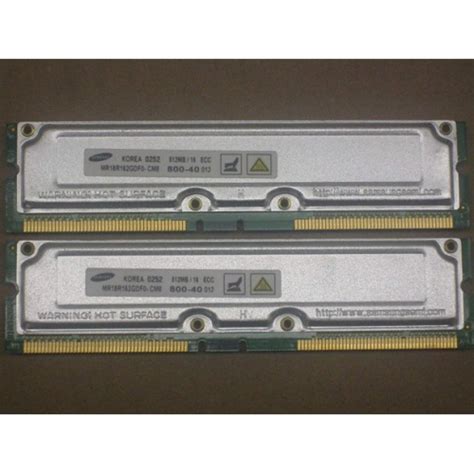 1gb kit [2x512mb] pc800 ecc 40ns rambus rdram ram memory upgrade for the gateway 700x desktop