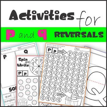 P And Q Reversal Worksheets And Activities Easy Writing Activities