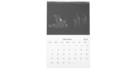 The Black And White Calendar2104 Calendar Zazzle