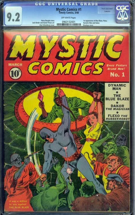 Mystic Comics 1 Marvel Masterworks Comics Golden Age