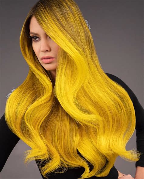 Gorgeous Golden Yellow Ombre Hair Color By Guy Tang Hair Lights Light