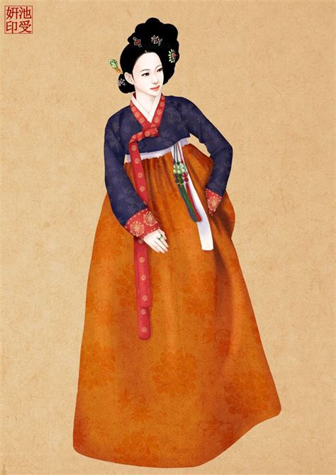 Hanbok Illustration 한복 Pinterest Illustrations Korean And Korean Art