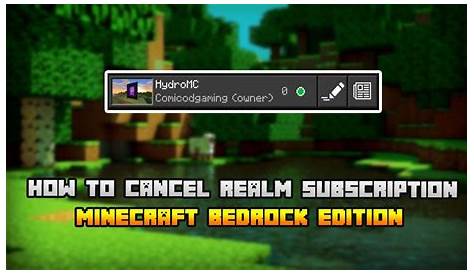 How To Cancel Realm Subscription in Minecraft Bedrock 1.17 - YouTube