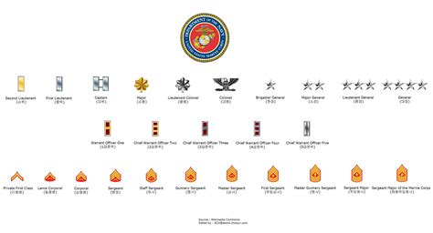 Marine Corps Enlisted Rank Insignia Chart Focus