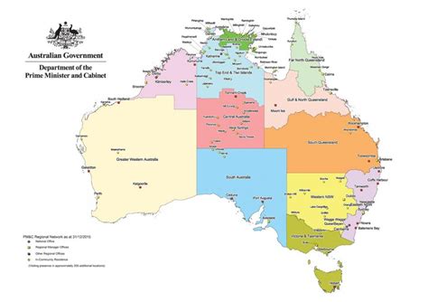 Map Of Australia Regions Political And State Map Of Australia