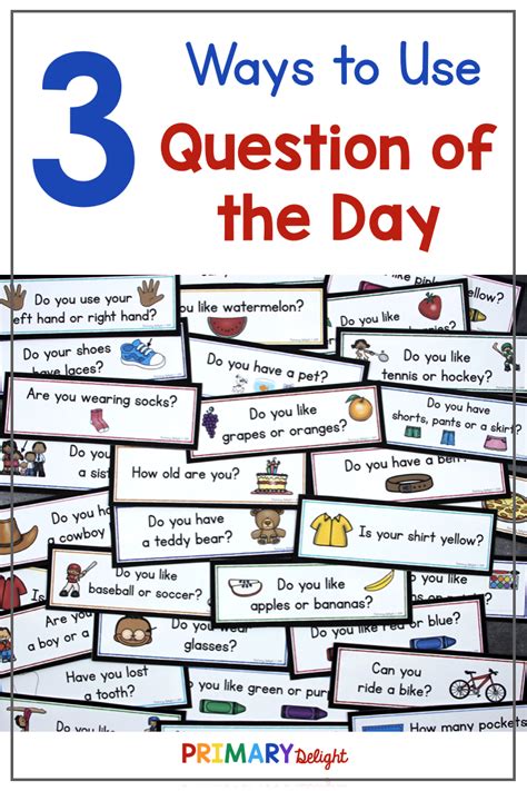 Question Of The Day Tips For Preschool And Kindergarten Learn How