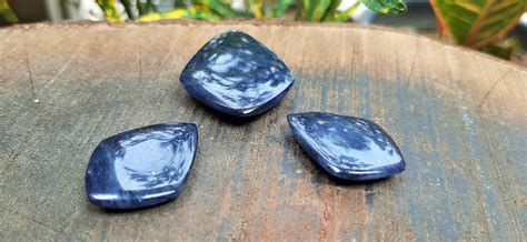 Blue Jade 3pcs Set Beautiful Stonegemstoneloose Etsy