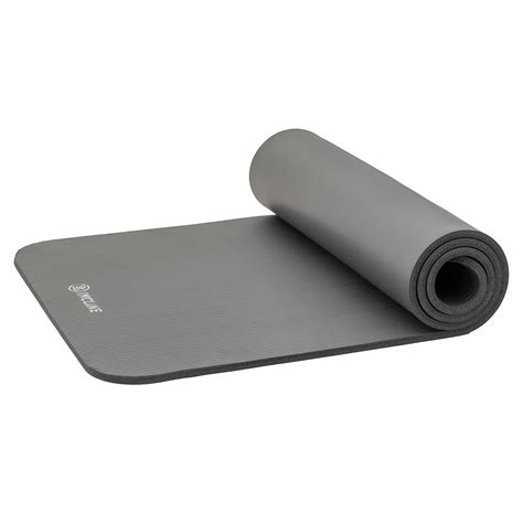 Incline Fit Extra Thick Exercise Mat W Carrying Strap Non Slip