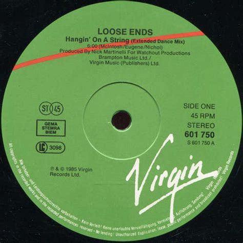 Loose Ends Hangin On A String Contemplating Extended Dance Mix