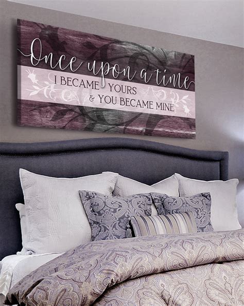 Couples Wall Art Once Upon A Time I Became Yours Wood Frame Ready To Sense Of Art