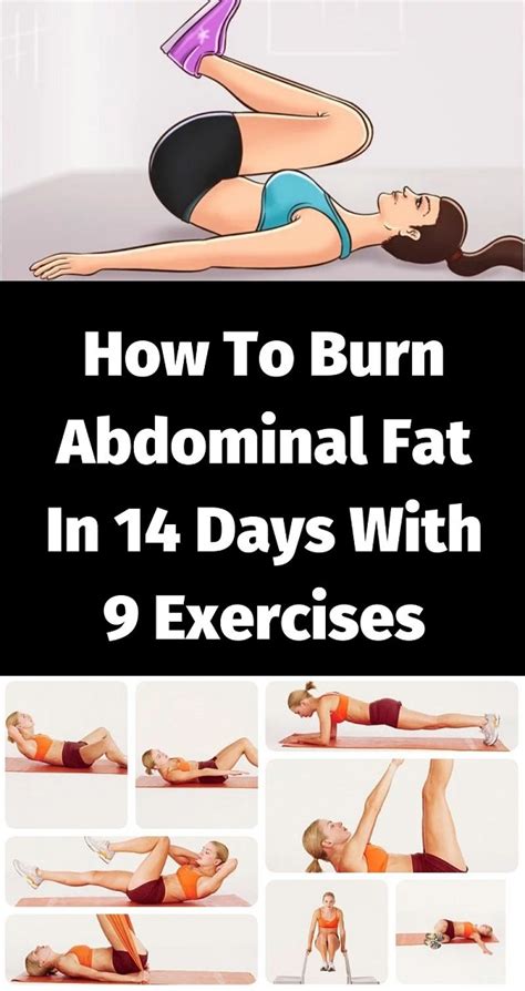 9 Exercises To Burn Abdominal Fat In 14 Days My Amazing