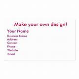 Pictures of How To Create Your Own Business Cards For Free