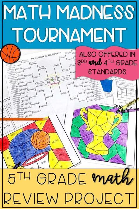 Free kindergarten to grade 6 math worksheets, organized by grade and topic. March Madness Math Review Packet | 5th Grade | Math ...